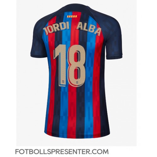 Barcelona Jordi Alba #18 Hemma Matchtröja Dam 2022-23 Kortärmad Barcelona Jordi Alba #18 Hemma Matchtröja Dam 2022-23 Kortärmad